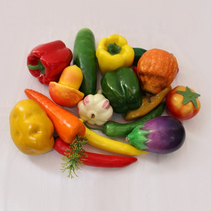 Artificial Vegetable Round Pepper chili mushroom cucumber potato tomato carrot