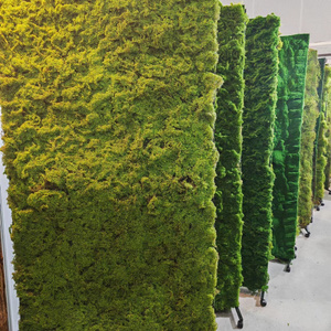 Wholesale 3D Wall Art-3D Moss Grass Wall Panel Plastic Artificial Outdoor Decoration Wholesale Artificial Moss Turf Grass Wall