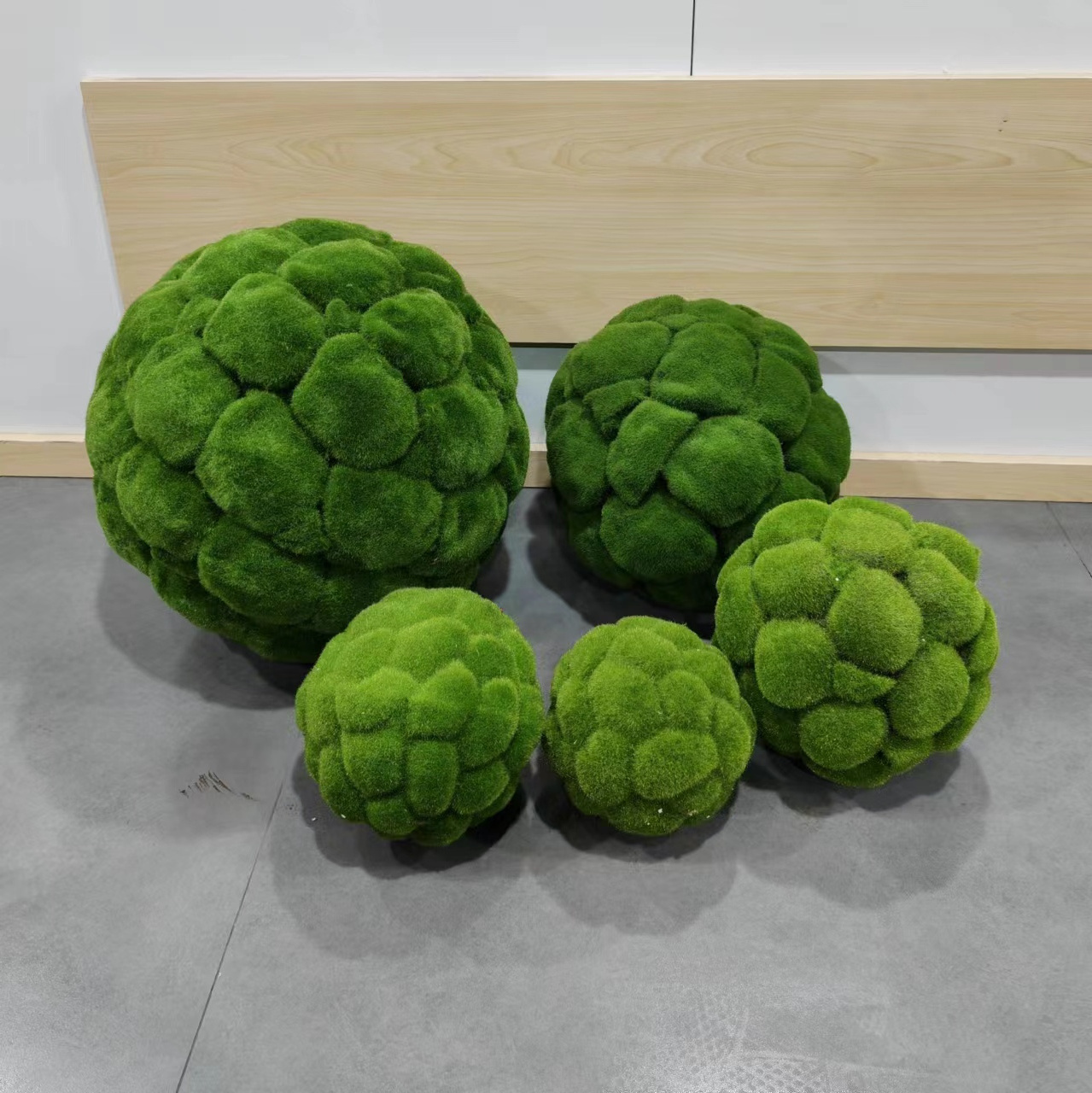 Fake Moss Balls  Small Artificial Green Plant Ball For Event Decor