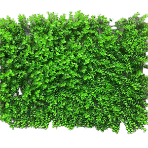 Wholesale Artificial Green eucalyptus grass Plant Wall Garden Backyard Decor Grass Flower Milan Plant Wall