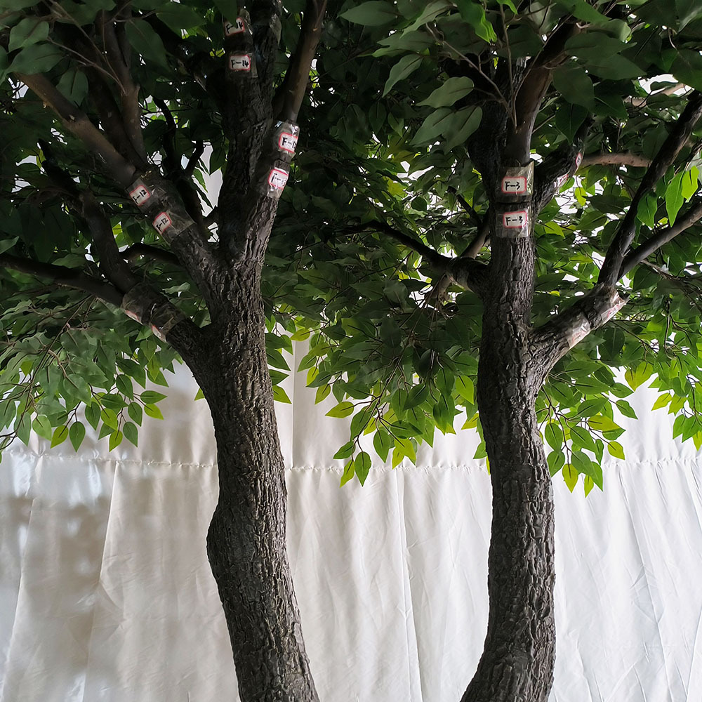 Artificial Large Tall Ficus Tree Decoration Fiberglass Trunk outdoor artificial banyan tree