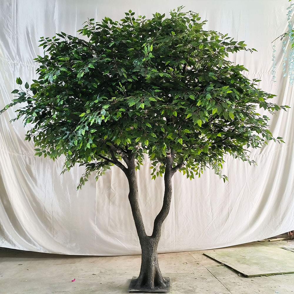 Artificial Large Tall Ficus Tree Decoration Fiberglass Trunk outdoor artificial banyan tree