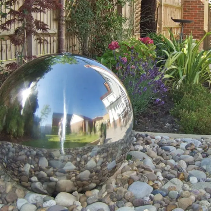 China Factory Wholesale 600 mm 304 Stainless Steel Gazing Sphere Garden Hollow Balls