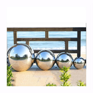 China Factory Wholesale 600 mm 304 Stainless Steel Gazing Sphere Garden Hollow Balls