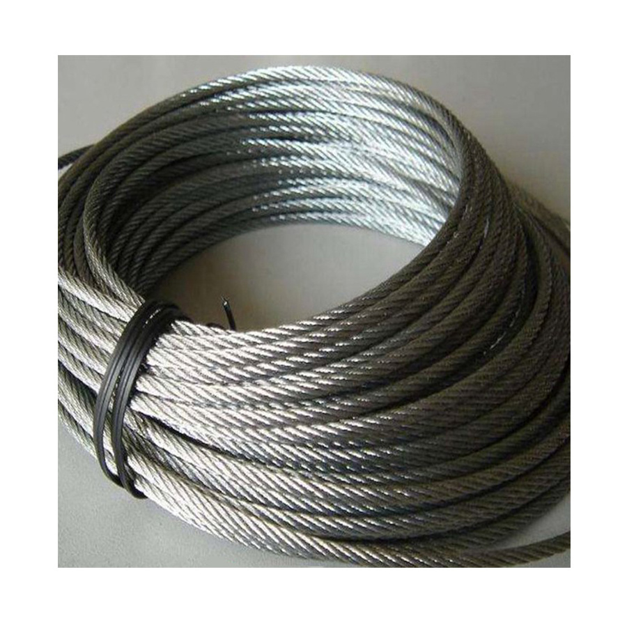 Factory production 201 304 316 Stainless Steel Wire Rope cable 1mm 2mm 3mm 4mm 5mm 6mm