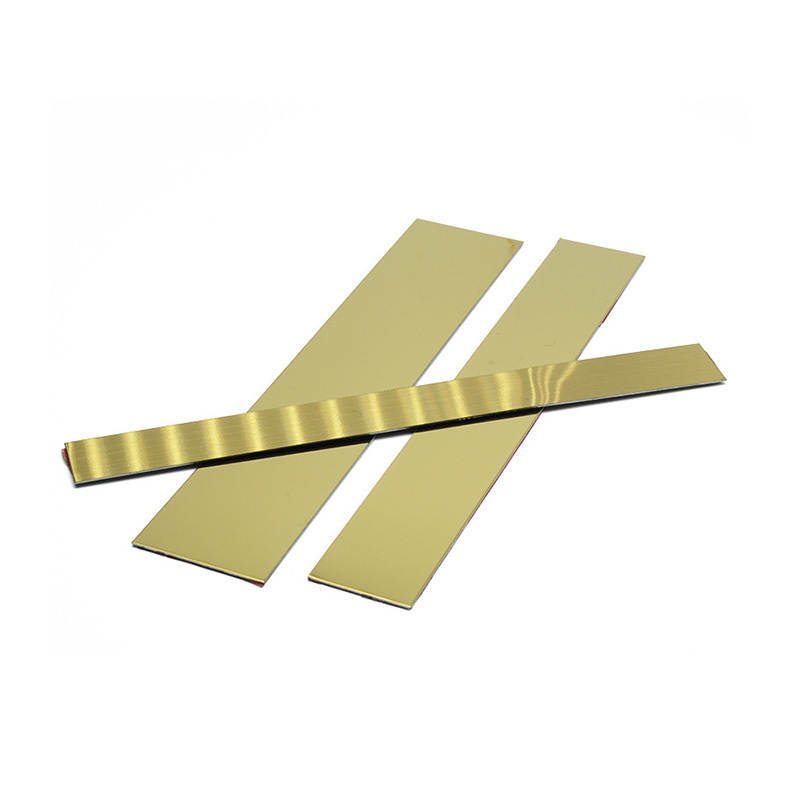 Gold Brushed Metal T Profile Stainless Steel Decorative Strip For Furniture 304 Ceramic Tile Profiles