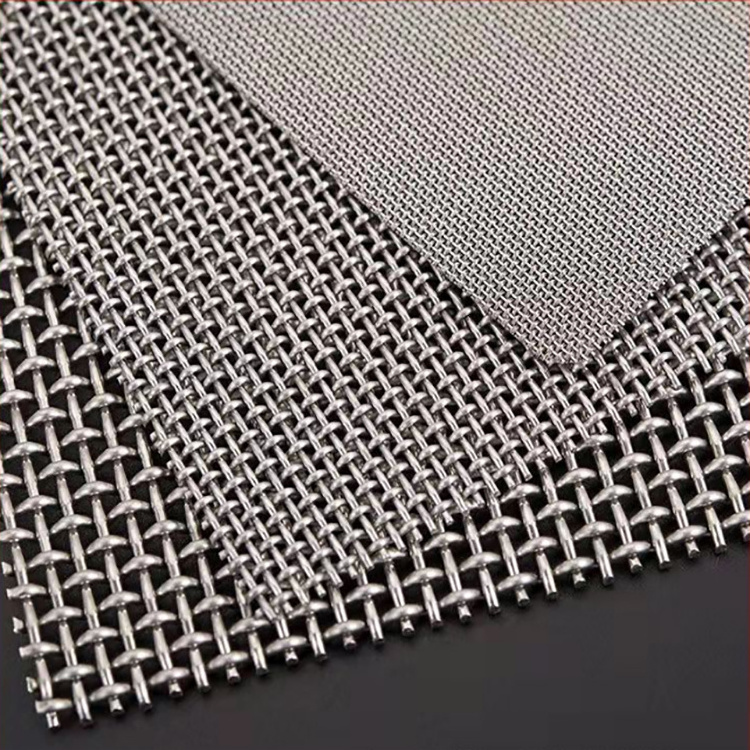 High Quality SS304 316 Stainless Steel 3-500 Mesh Square Metal Dutch Weave Mining Sieving Screen Filter Wire Mesh for Polymer Ex