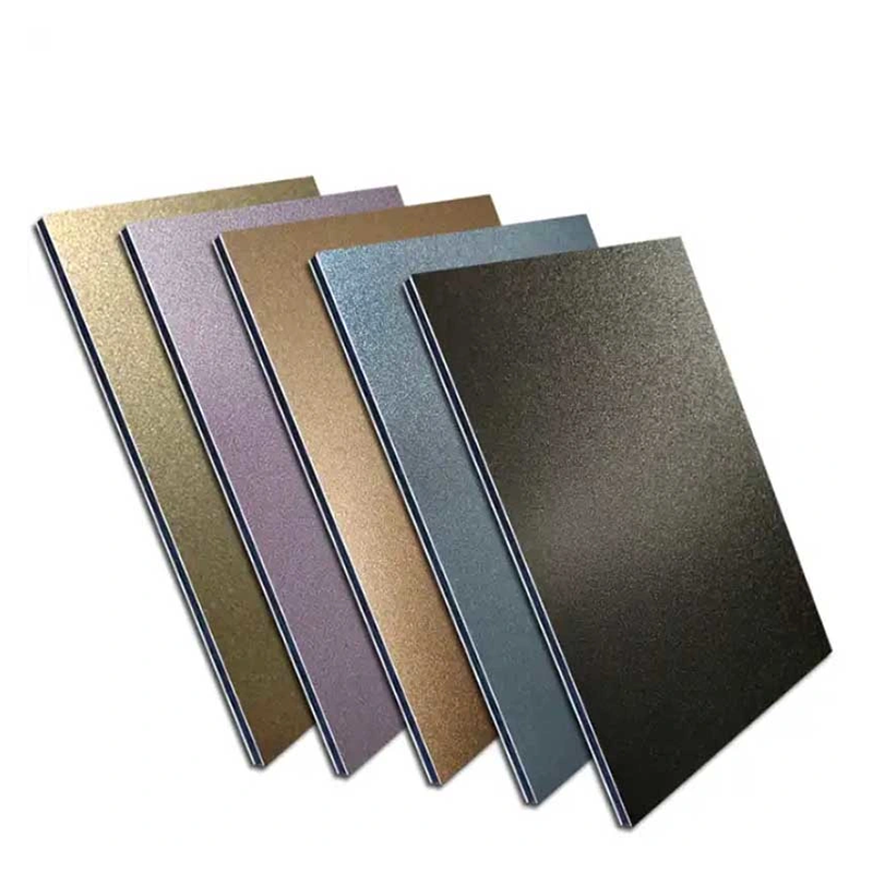 4mm Aluminum Composite Panels Exterior Wall Panel Sheets Gold Color Aluminium Composite Panel