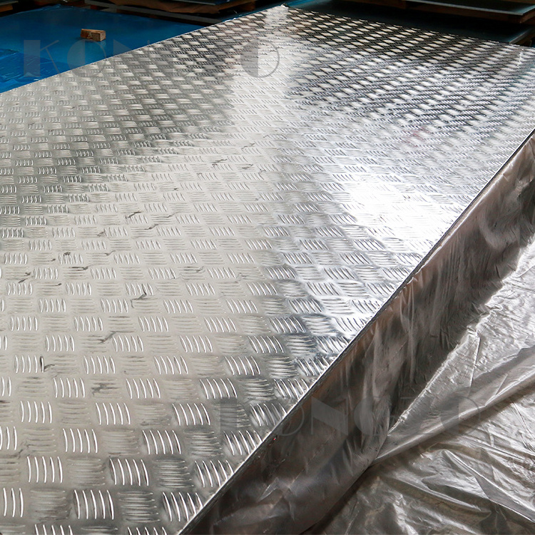 Custom Size 0.3Mm 1Mm 3Mm 1001 1100 1005 3003 5052 5083 7075 Anti-Slip Aluminium Embossed Checkered Steel Sheet Plate