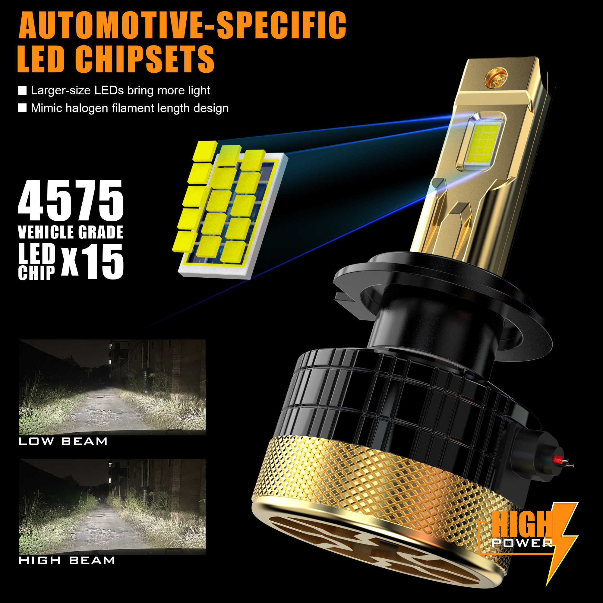 led headlights S8 10000 lumens H1 H3 H4 H7 H11 CSP 9005 9006 9012 car led headlight bulbs 12V Auto lighting lamp