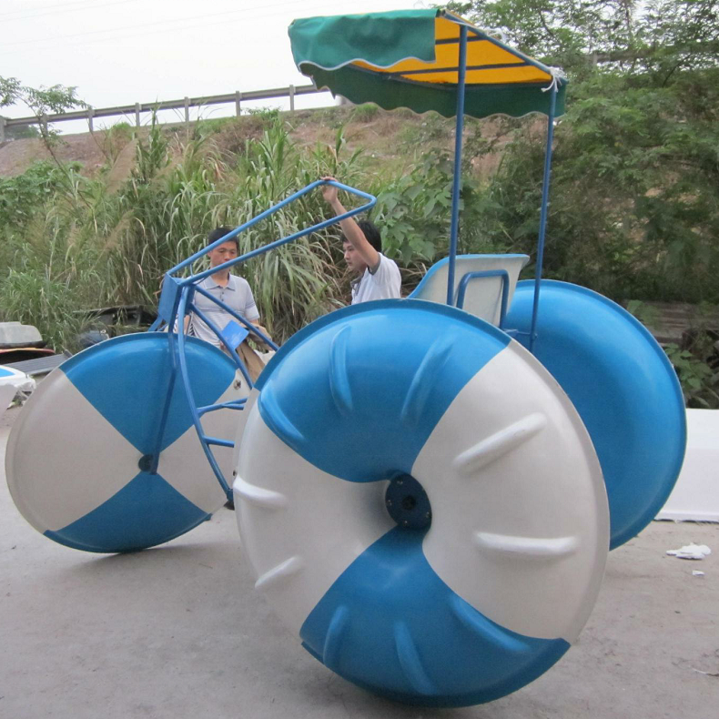 Water Tricycle M-033 pedal boat stainless steel water bike Water Entertainment equipment for family