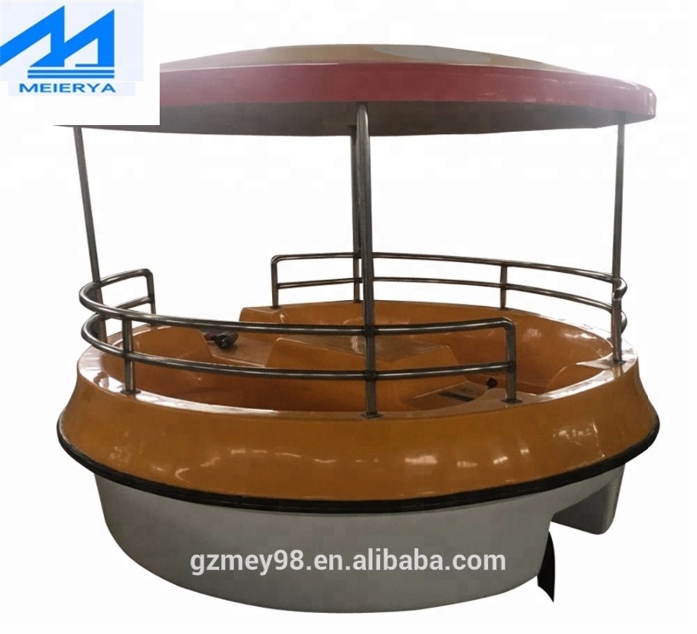 Guangzhou factory hot sell fiberglass pedal boat two person water bike (M-014)bumper boat for couples