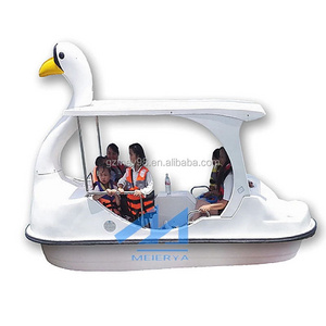 Low price Water amusement park fiberglass used swan pedal boats for sale water play equipment factory