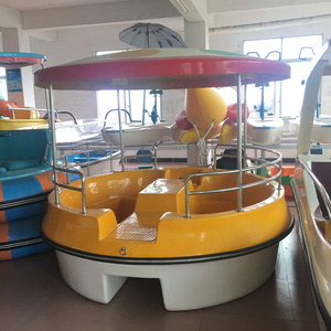 Hot sale Round boat stainless steel color customize factory price pedal boat for sale