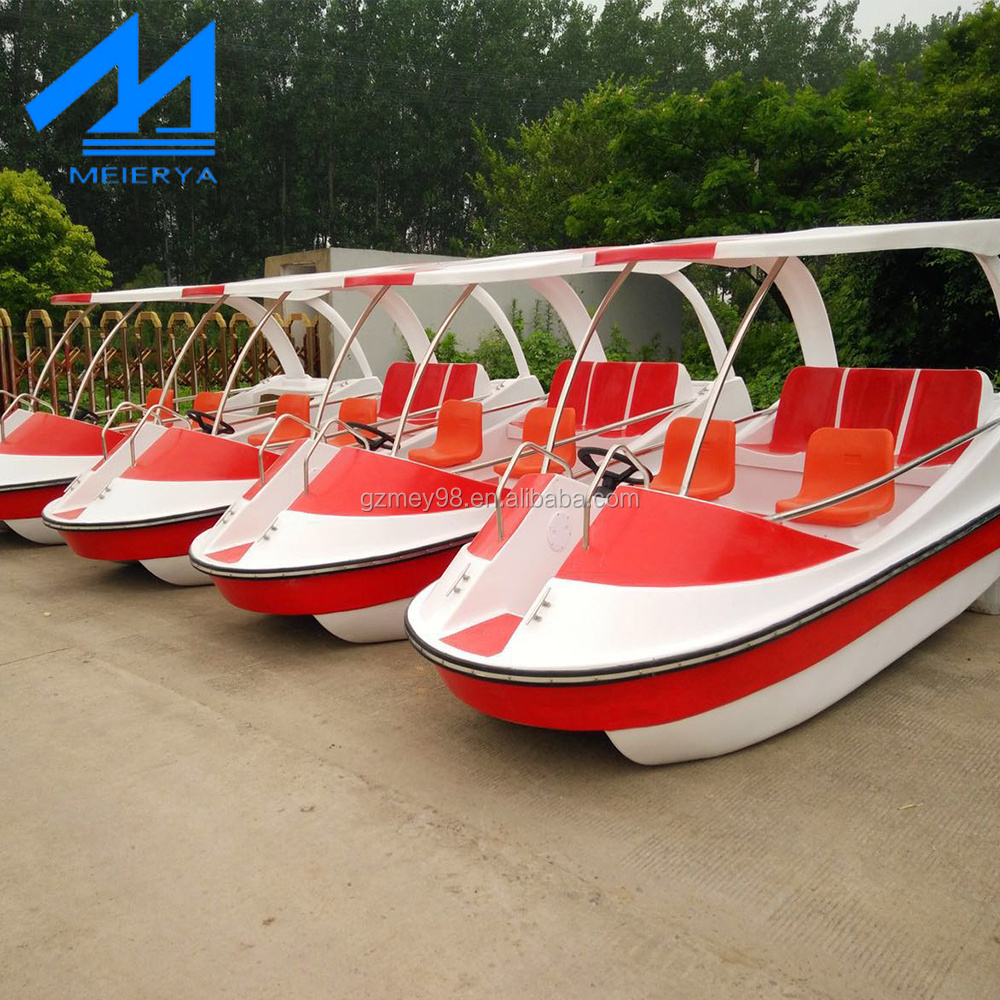 Solar electric boat for 6 person fiberglass boat factory direct environmentally friendly solar boat for water park