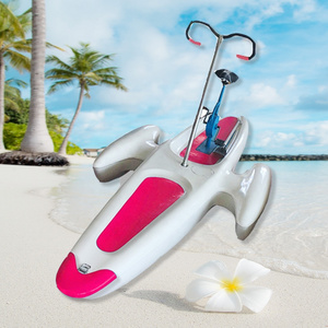 water bike pedal boats pedalo for sale(M-030) water park sports equipment manufacturer fiberglass bike