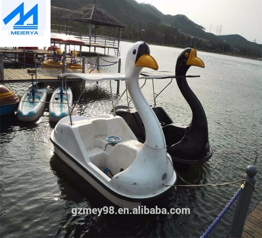 Pedal boat 4 seat fiberglass electric boat Water play equipment water pedal bike (M-076)