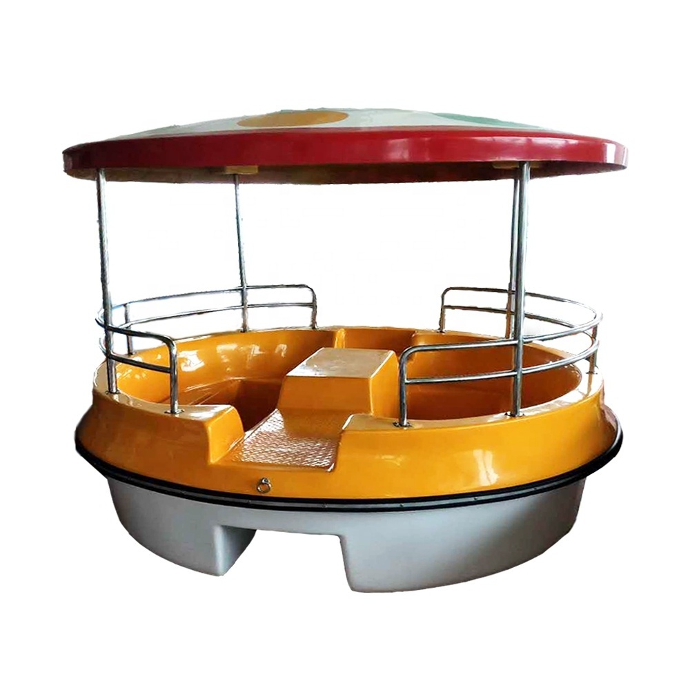 Hot sale Round boat stainless steel color customize factory price pedal boat for sale