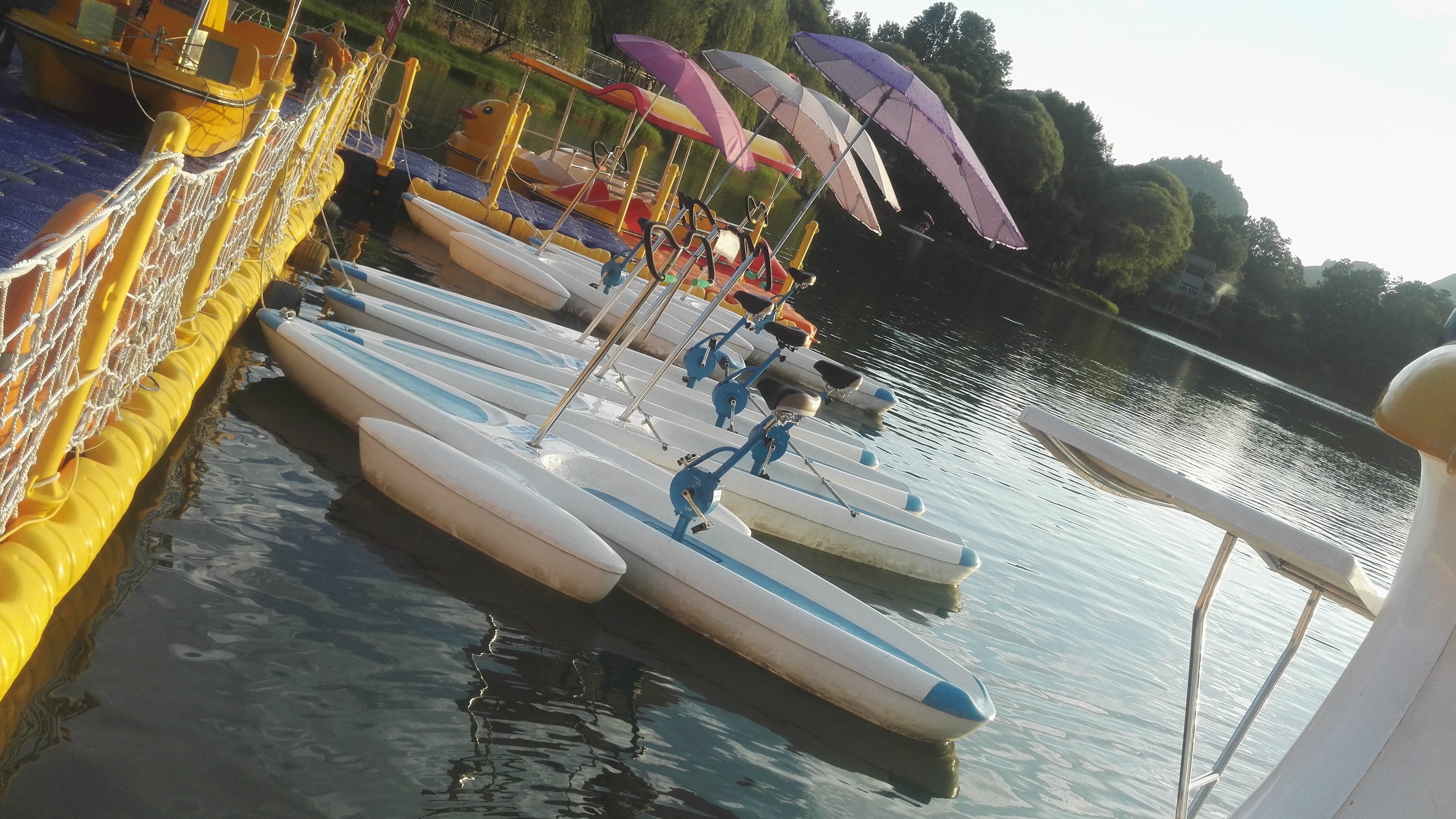 China Hot Selling Amusement Water Park One Person Water Bike Pedal Boats for Sale