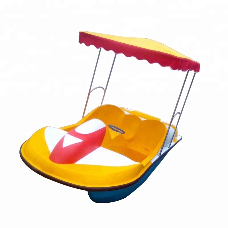 Guangzhou factory hot sell fiberglass pedal boat two person water bike (M-014)bumper boat for couples