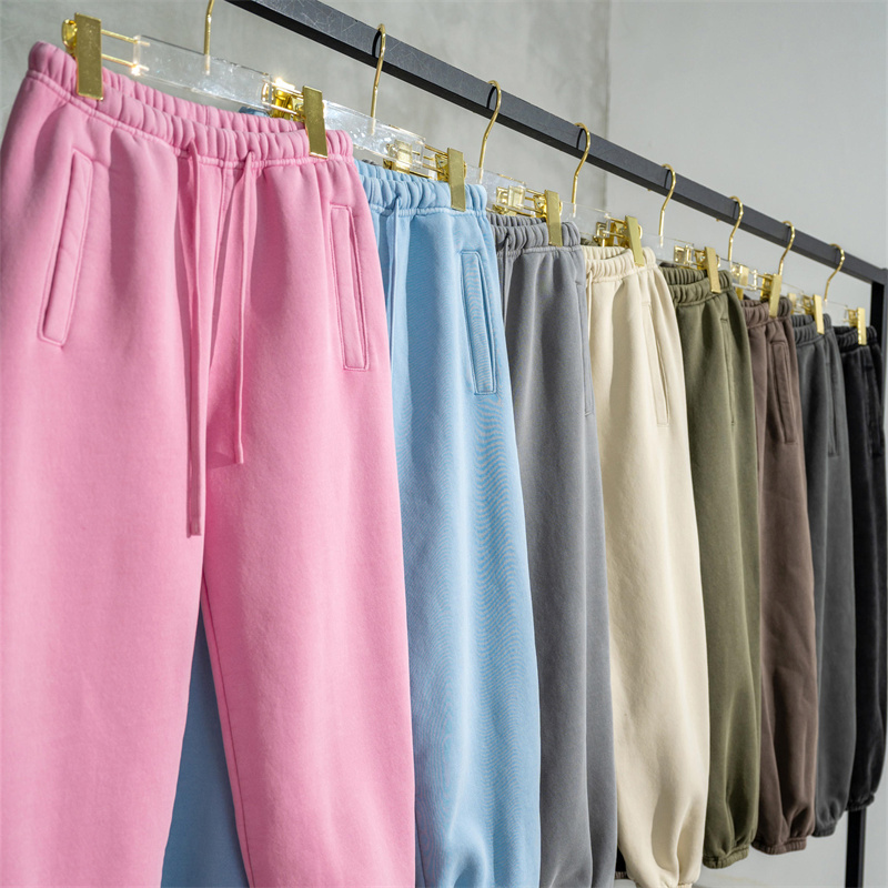 Street Wear Heavyweight Custom Logo Print Plain Blank Cotton Polyester Oversized Men Joggers Sweatpants