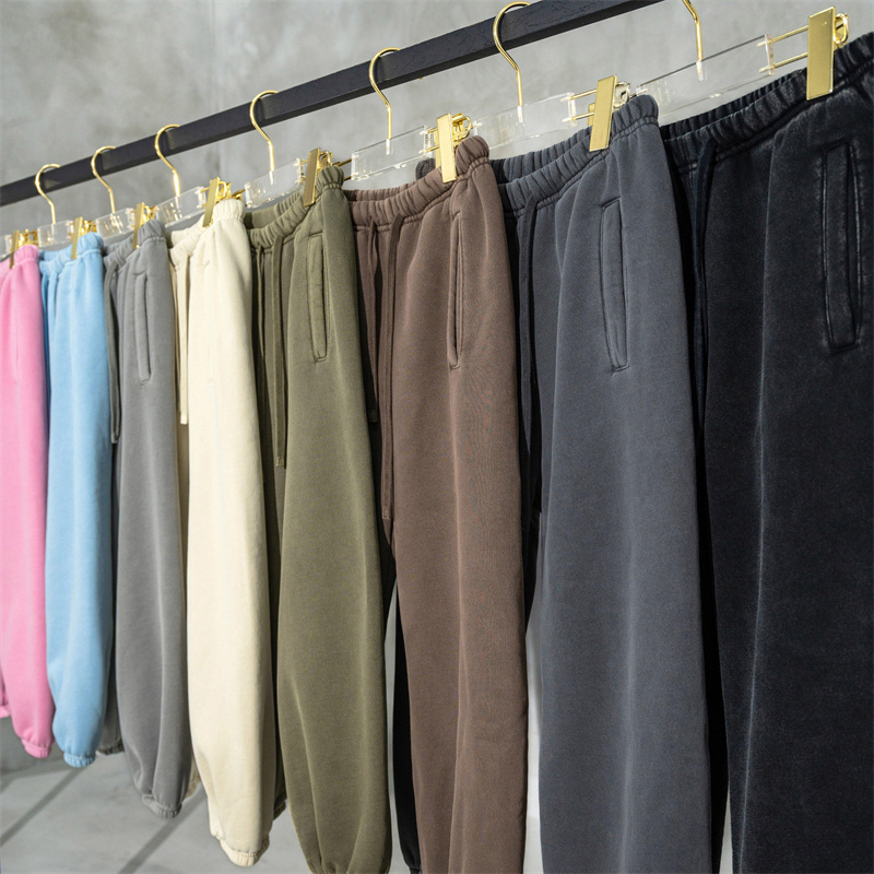 Street Wear Heavyweight Custom Logo Print Plain Blank Cotton Polyester Oversized Men Joggers Sweatpants