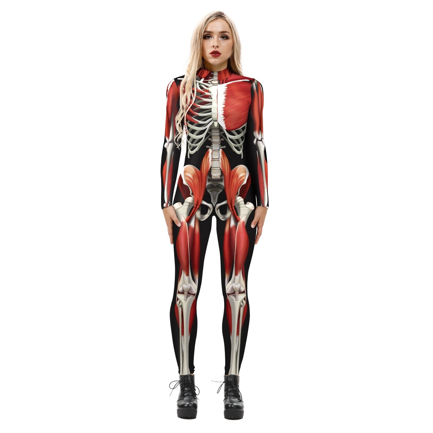 New arrivals stylish Halloween sexy cosplay costume adult fish scales women long sleeve bodysuits