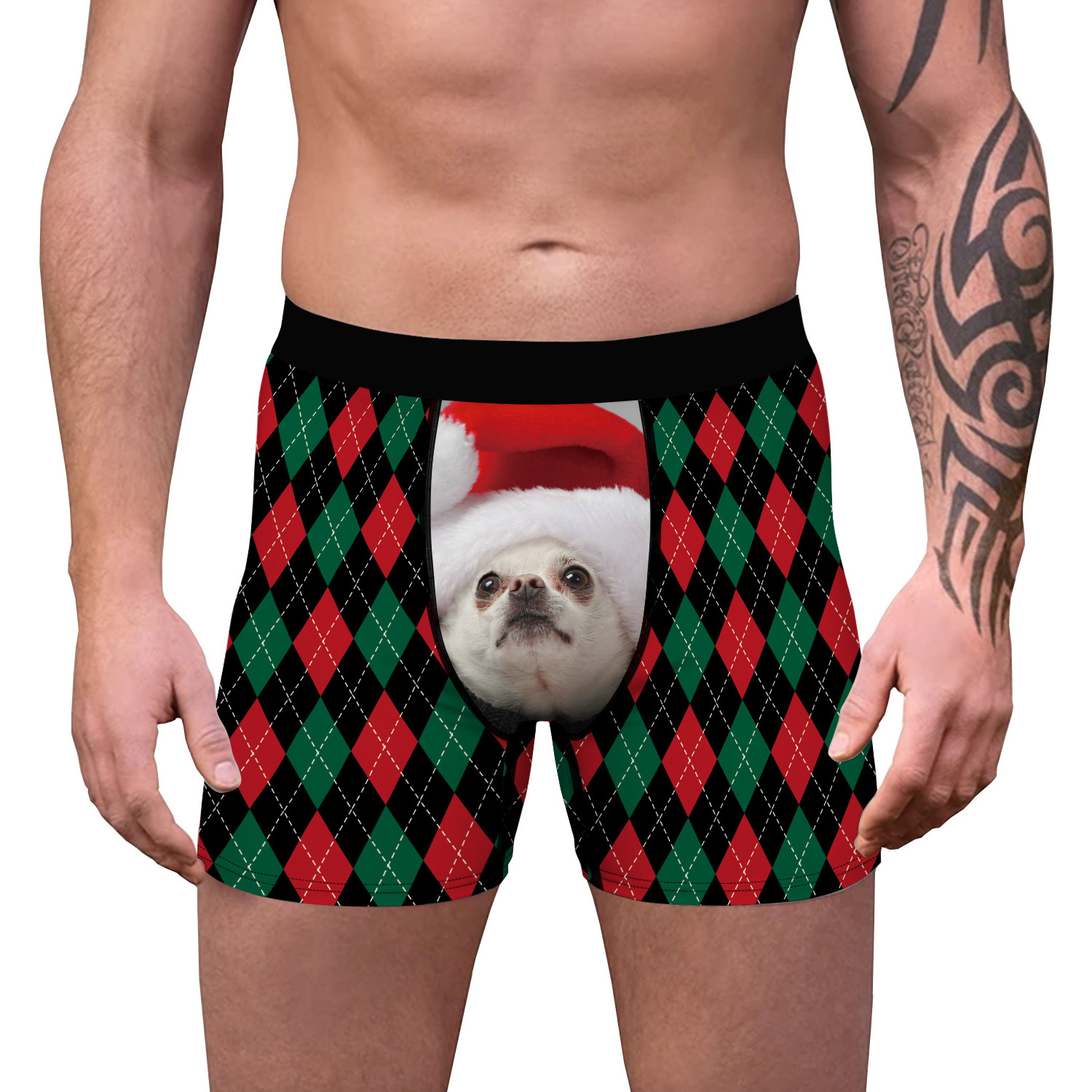 Christmas Nighty Ssexy Underwear Men Boys Teen Cute Boxer Brief Slip