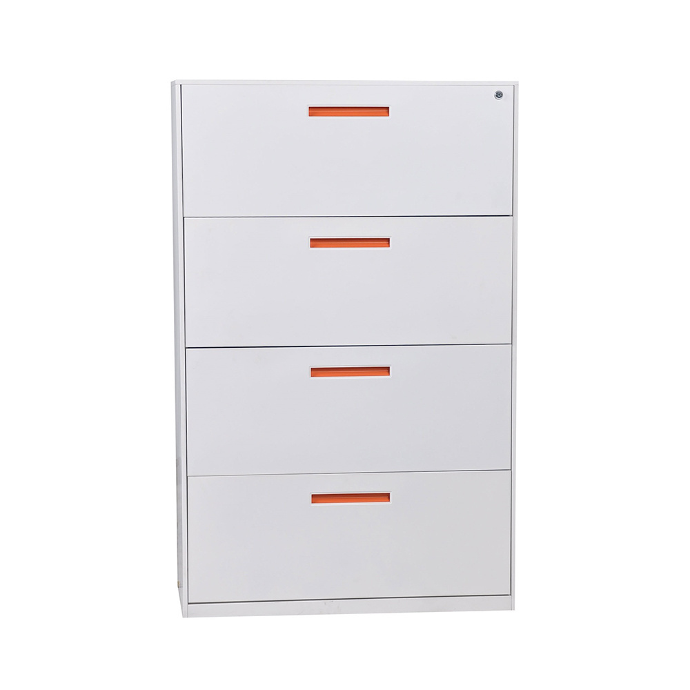 MIGE metal 4 drawer vertical locking lateral file cabinet for depot office