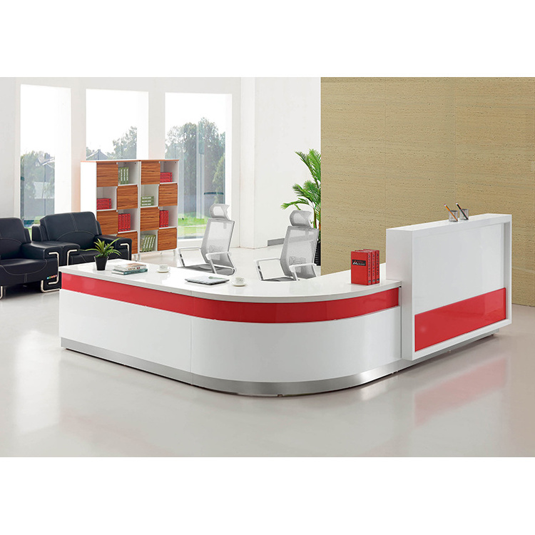 Modern custom logo led diamond acrylic hotel dental clinic reception desk