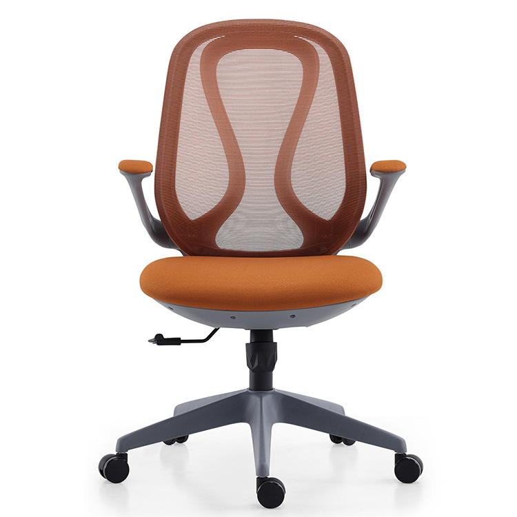 Medium Back Moulded Parts Swivel Mesh Office Chair with Armrests