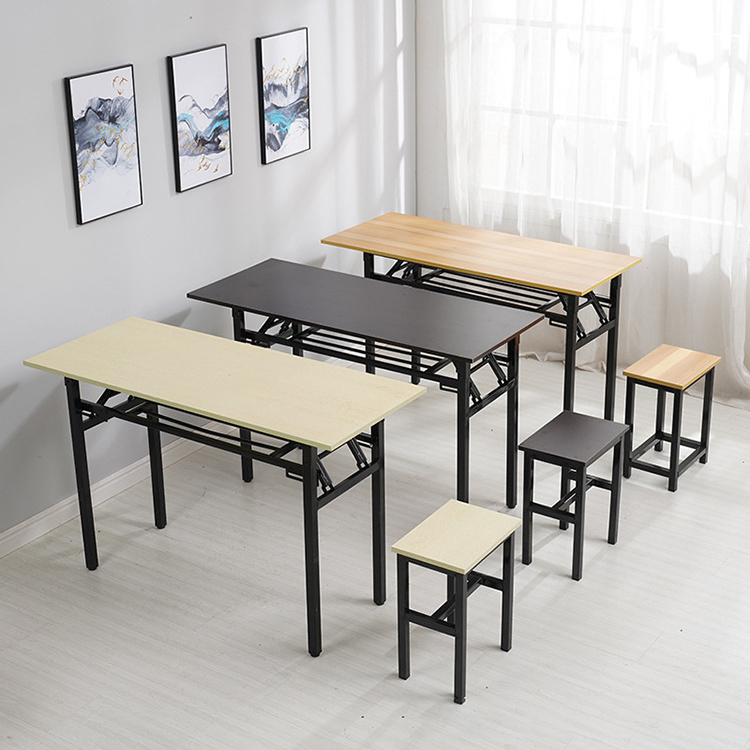 High quality folding portable training table adjustable computer conference room desk office furniture