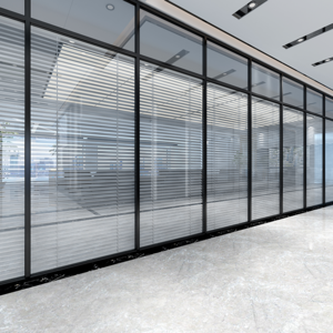 Aluminium Room Dividers Partitions Screen Movable Soundproof Office Partition Glass Wall