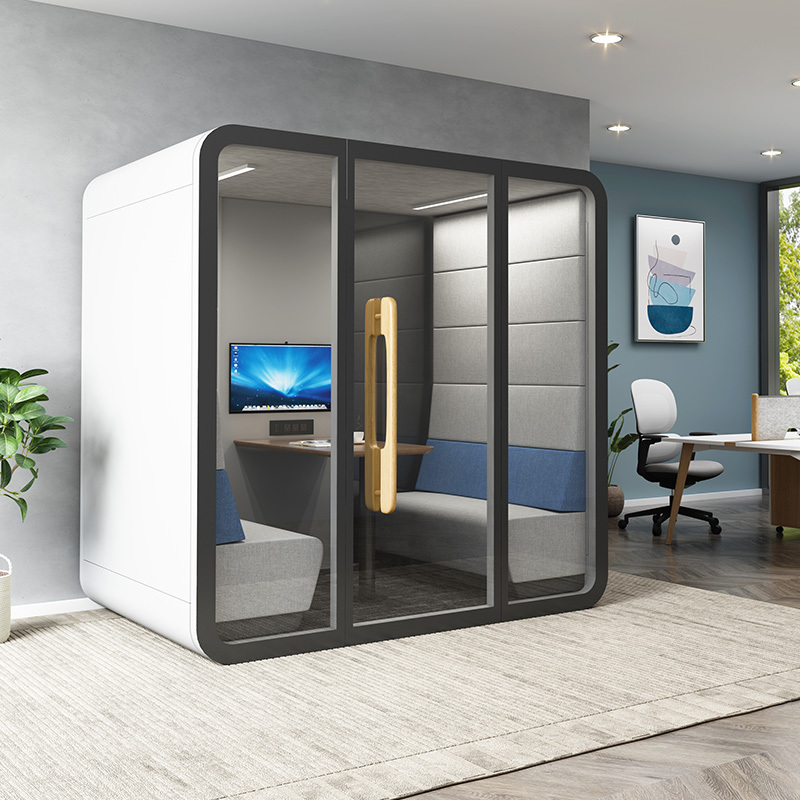 Movable Privacy Hotel Work Garden Indoor Prefab Soundproof Office Meeting Pod