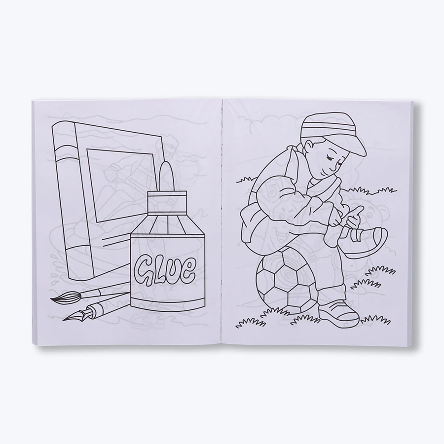 Custom Book Printing Services Children Sticker Drawing Books Cheap OEM Coloring Book For Kids