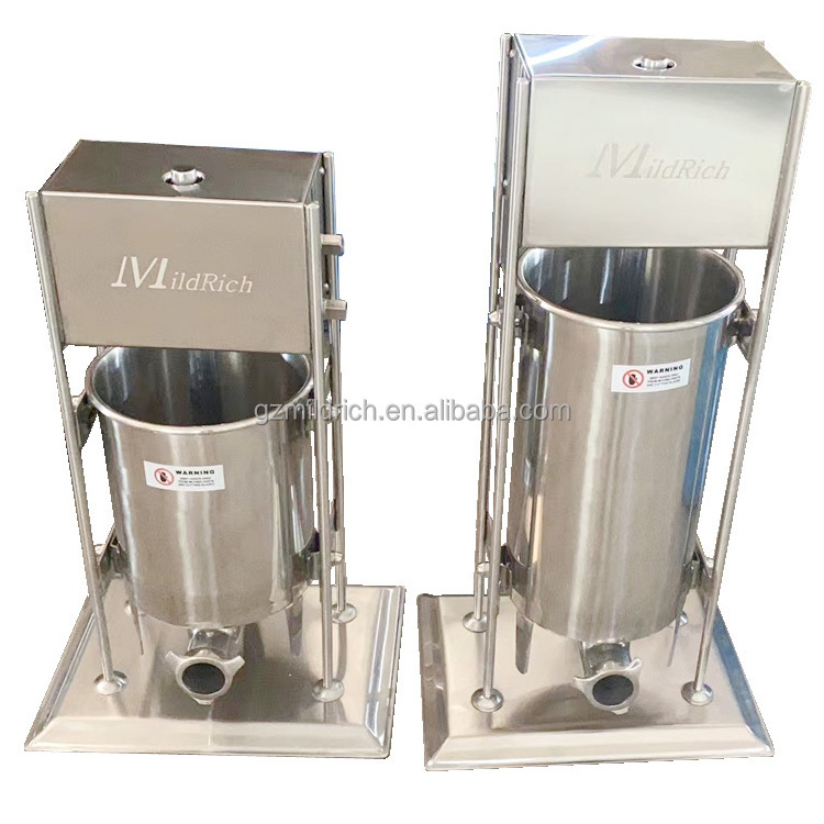 Stainless Steel Manual Vertical 15Liters Sausage Filler Maker/Meat Sausage Stuffer Machine