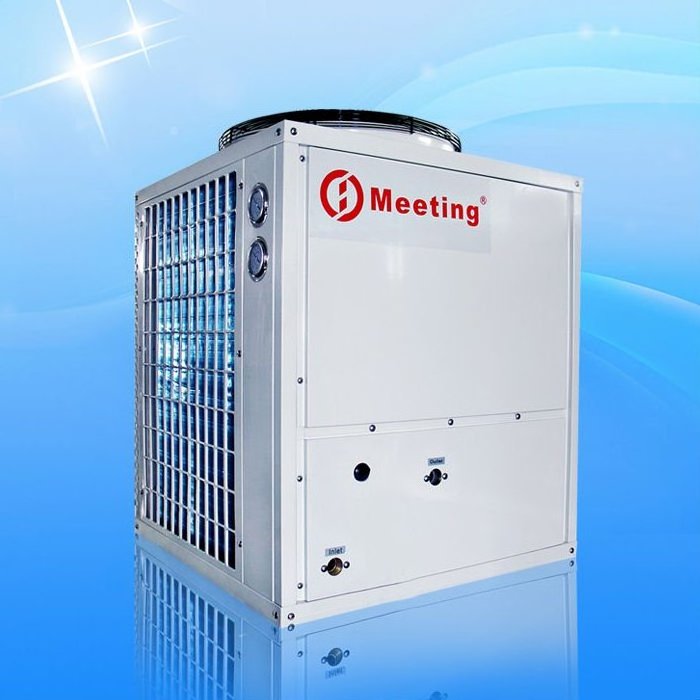 Meeting Heat Pump for Air to Water Heating and cooling used in Hotels offices Showering Sauna Spa and pools with MD30D