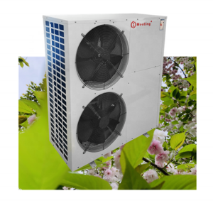 Meeting MD50D Air to Water Low noise EVI heat pump used in Hotels Sauna Spa and swimming pool water heater