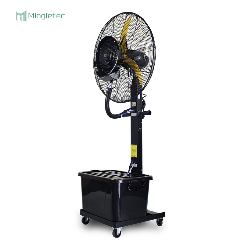 wholesales 26 inch humidifier air outdoor standing spray Industrial cooling water mist fan