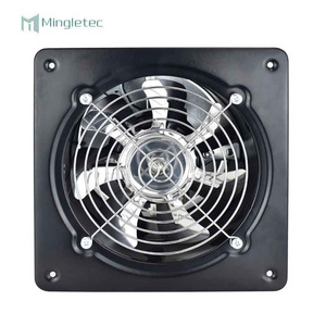 200mm 250mm 300mm Low Noise Ventilating Commercial Kitchen Bathroom wall mounted Black Exhaust Fan