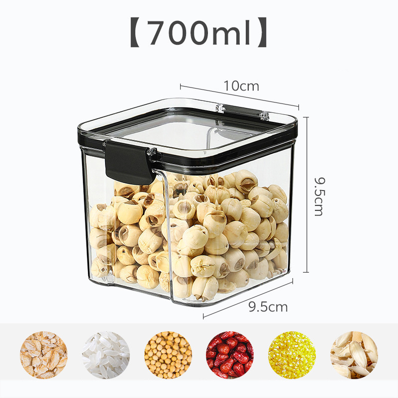 Crystal Clear Cereal Food, Storage Set Pantry Organization Plastic Container Storage Airtight Food Storage Container Sets/