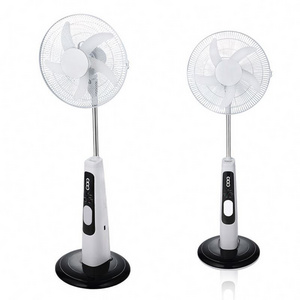 18 inch rechargeable floor, fan Large capacity battery with lighting mobile phone charging emergency vertical fan/