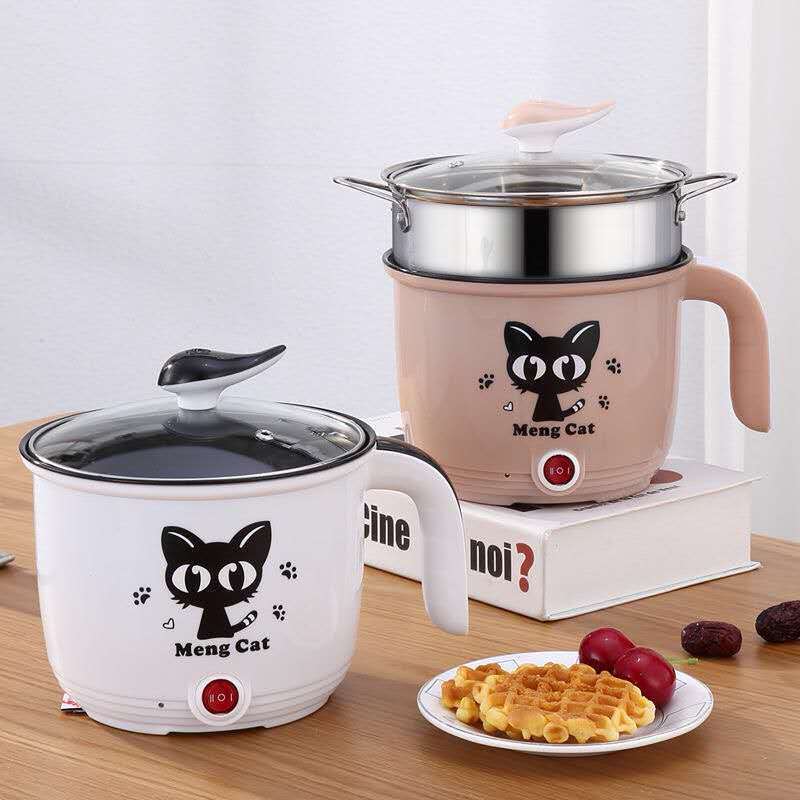 Electric Cooker Household Multi, Function Electric Rice Cooker Mini Hot Pot Stainless Steel Inner Multi Cooker/