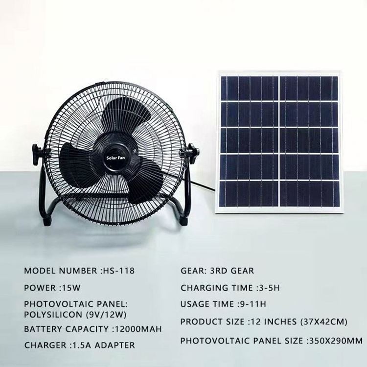 Original factory Newest Rechargeable, Umbrella Solar Panel Fan With Solar Panel/