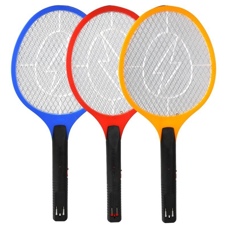 Popular Indoor And Outdoor, 3 layer Wasp Insect Flies Bug zapper Rechargeable Electric Mosquito Swatter Racket with lamp/