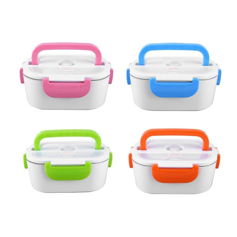 110V/220V Portable Food Warmer, Self Heating Lunchbox / Stainless Steel Electric Lunch Box/