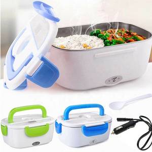 110V/220V Portable Food Warmer, Self Heating Lunchbox / Stainless Steel Electric Lunch Box/