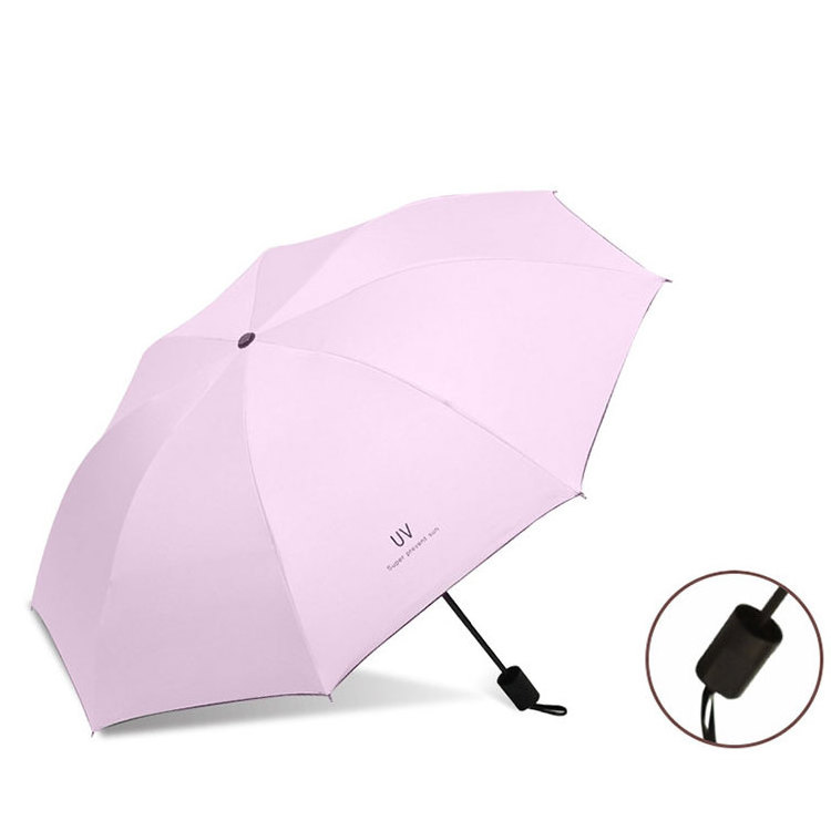 New Automatic Mini Flat, Lightweight Windproof UV Folding Compact Rain Umbrella for Traveling/