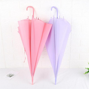 Personalized wholesale promotional custom, logo colorful designer straight umbrella suppliers/