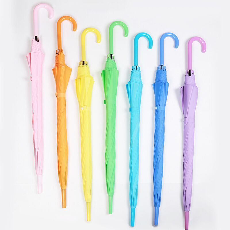 Personalized wholesale promotional custom, logo colorful designer straight umbrella suppliers/